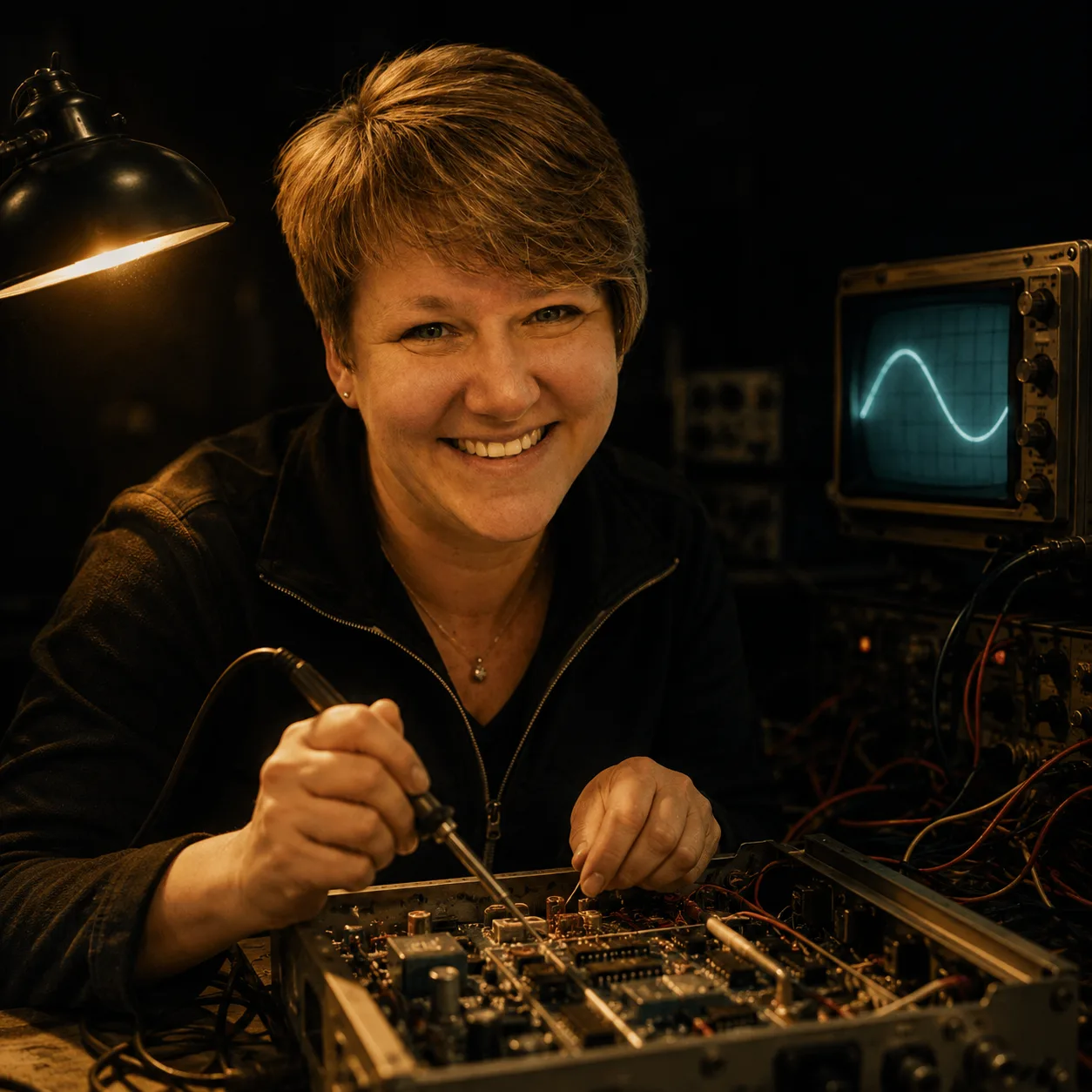 Technikerin - Portrait (KI-generiert)