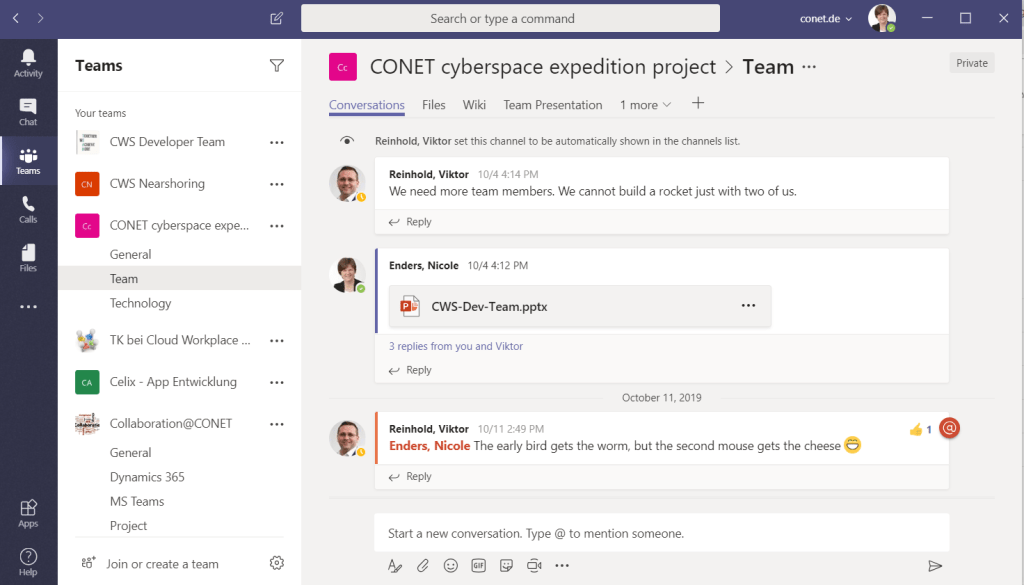 Microsoft Teams Overview: Multiple teams with custom needs